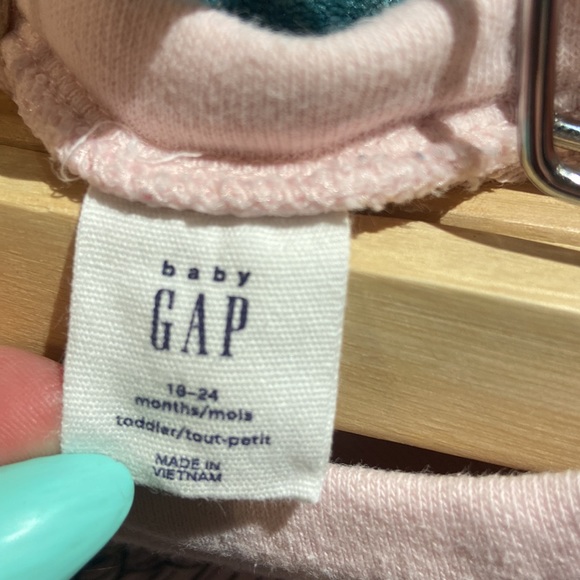 BUNDLE DISCOUNTS! 18-24mo light Pink Baby Gap Mermaid Peplum Sweater Shirt Girls - Picture 6 of 9